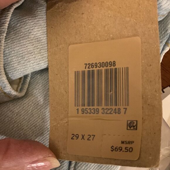 Ladies Levi’s size 29 ribcage super high-rise straight relaxed fit ankle pants - Picture 12 of 12